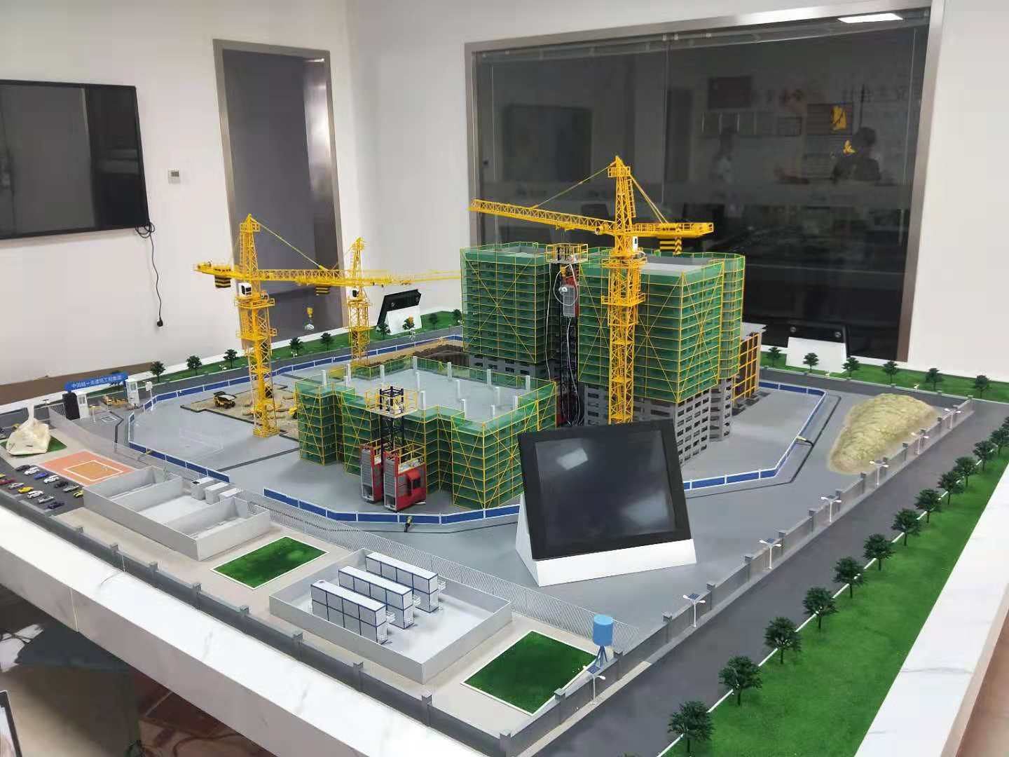 无为市建筑施工场景模型